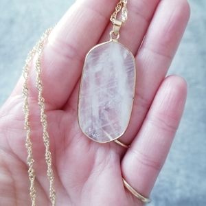 Natural Quartz Crystal Necklace